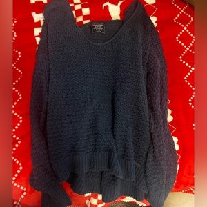 Abercrombie & Fitch Navy Blue sweater SIZE XL
